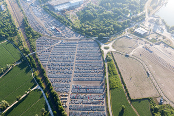 Lauterbourg in the state Bas-Rhin, France out of the air