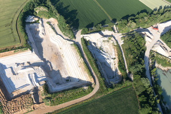 Riedseltz in the state Bas-Rhin, France from the drone perspective