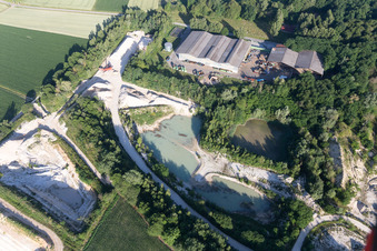 Riedseltz in the state Bas-Rhin, France from a drone