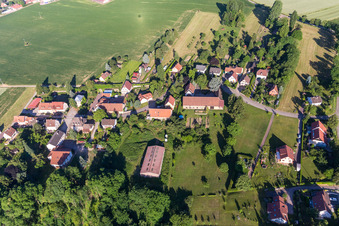 District Altenstadt in Wissembourg in the state Bas-Rhin, France out of the air