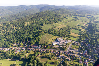 Bird's eye view of Wissembourg in the state Bas-Rhin, France