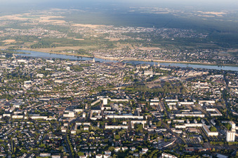 Blois in the state Loir et Cher, France seen from a drone