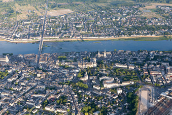 Oblique view of Blois in the state Loir et Cher, France