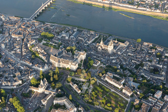 Blois in the state Loir et Cher, France out of the air
