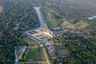 Bird's eye view of Chambord in the state Loir et Cher, France