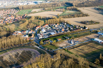 At the Sandzug in Altrip in the state Rhineland-Palatinate, Germany