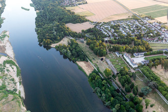 Menars in the state Loir et Cher, France from a drone