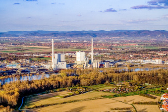 GKM from the west in the district Neckarau in Mannheim in the state Baden-Wuerttemberg, Germany