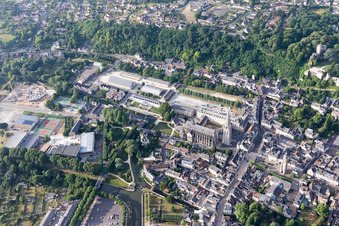 Vendôme in the state Loir et Cher, France from the drone perspective