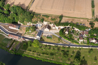 Aerial view of Thoré-la-Rochette in the state Loir et Cher, France