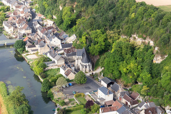 Drone image of Saint-Rimay in the state Loir et Cher, France