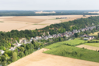 Saint-Rimay in the state Loir et Cher, France from above