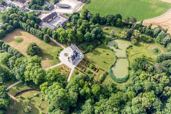 Building complex in the park of the castle Saint-Cyr-du-Gault in Saint-Cyr-du-Gault in Centre-Val de Loire, France