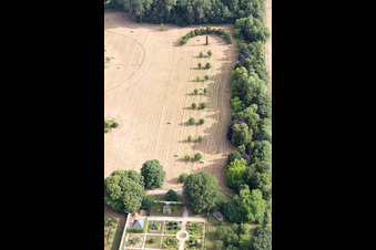 Saint-Cyr-du-Gault in the state Loir et Cher, France viewn from the air