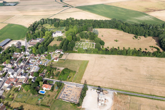 Saint-Cyr-du-Gault in the state Loir et Cher, France from a drone