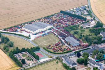 Drone image of Talcy in the state Loir et Cher, France