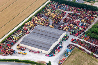 Talcy in the state Loir et Cher, France seen from a drone