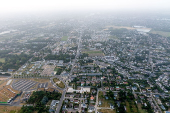 Aerial view of Saint-Pryvé-Saint-Mesmin in the state Loiret, France