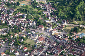Aerial photograpy of Bussy-en-Othe in the state Yonne, France