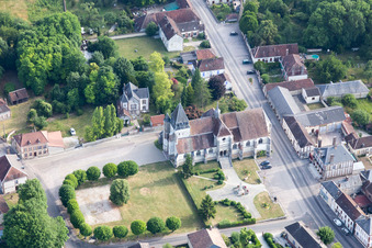 Aerial photograpy of Auxon in the state Aube, France