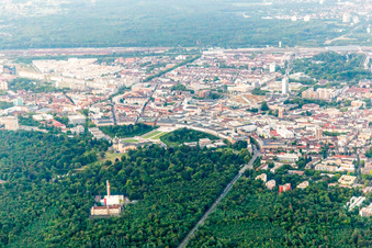 Castle Park in the district Innenstadt-West in Karlsruhe in the state Baden-Wuerttemberg, Germany