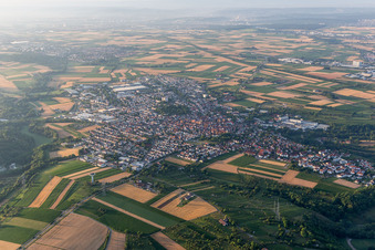 From the northwest in Markgröningen in the state Baden-Wuerttemberg, Germany