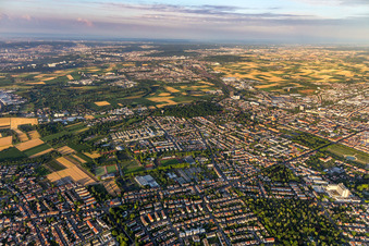 Aerial photograpy of Ludwigsburg in the state Baden-Wuerttemberg, Germany