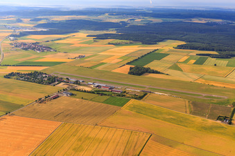 Aalen-Elchingen airfield of the Luftsportring Aalen eV in the district Elchingen in Neresheim in the state Baden-Wuerttemberg, Germany