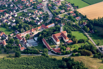 Complex of buildings of the monastery Moenchsdeggingen in Moenchsdeggingen in the state Bavaria, Germany