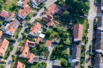 Ramberg settlement in the district Riedlingen in Donauwörth in the state Bavaria, Germany viewn from the air