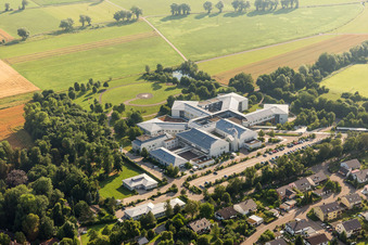 Hospital grounds of the rehabilitation center in Donauwoerth in the state Bavaria, Germany