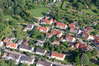 District Riedlingen in Donauwörth in the state Bavaria, Germany seen from above