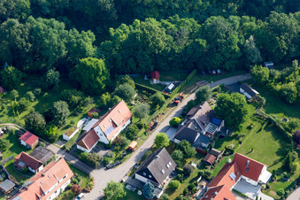 Drone recording of District Riedlingen in Donauwörth in the state Bavaria, Germany