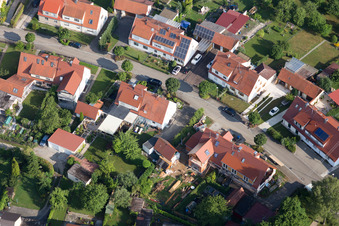 Drone image of District Riedlingen in Donauwörth in the state Bavaria, Germany