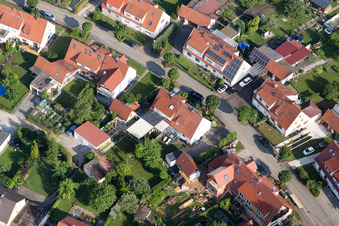District Riedlingen in Donauwörth in the state Bavaria, Germany from the drone perspective
