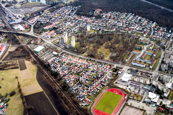 Dorschberg, Citizens' Park in Wörth am Rhein in the state Rhineland-Palatinate, Germany