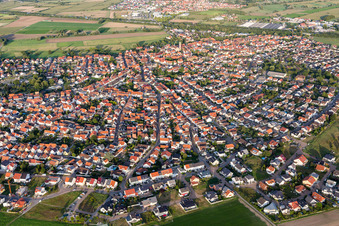 Aerial view of District Sankt Leon in St. Leon-Rot in the state Baden-Wuerttemberg, Germany
