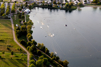 St. Leoner See, water ski facility in the district Sankt Leon in St. Leon-Rot in the state Baden-Wuerttemberg, Germany