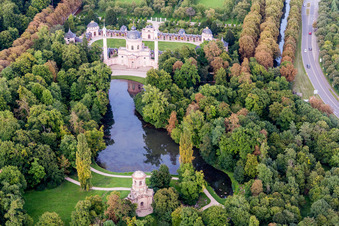 Building of the mosque in Schlossgarten in Schwetzingen in the state Baden-Wurttemberg, Germany