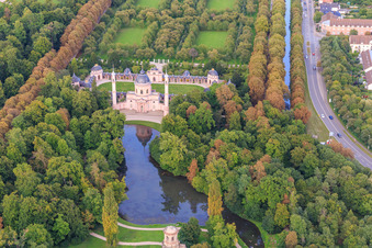 Mosque in the Schwetzingen Palace Gardens in Schwetzingen in the state Baden-Wuerttemberg, Germany