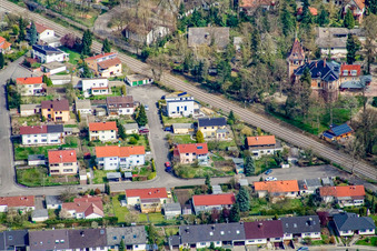 Germersheimer Street in Jockgrim in the state Rhineland-Palatinate, Germany