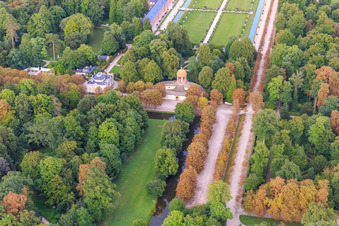 Temple of Apollo in the Schwetzingen Palace Gardens in Schwetzingen in the state Baden-Wuerttemberg, Germany