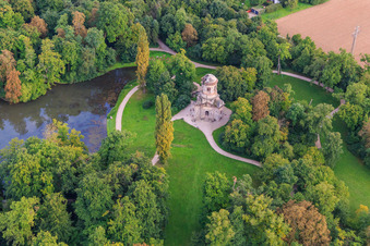 Mercury Temple in the Schwetzingen Palace Gardens in Schwetzingen in the state Baden-Wuerttemberg, Germany