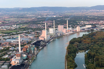 GKM in the district Neckarau in Mannheim in the state Baden-Wuerttemberg, Germany out of the air