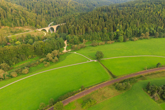 Einödviadukt at the Donauversinkung in the district Möhringen in Tuttlingen in the state Baden-Wuerttemberg, Germany