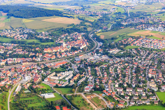 City view from the northwest in Engen in the state Baden-Wuerttemberg, Germany