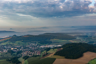 Aerial photograpy of Stockach in the state Baden-Wuerttemberg, Germany