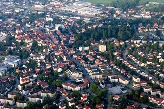 Oblique view of Stockach in the state Baden-Wuerttemberg, Germany
