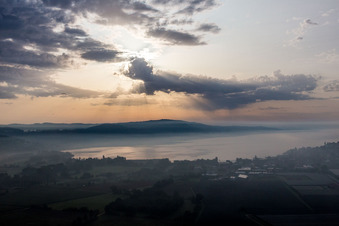 District Bodman in Bodman-Ludwigshafen in the state Baden-Wuerttemberg, Germany viewn from the air
