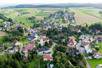 Church building in the village of in the district Mindersdorf in Hohenfels in the state Baden-Wurttemberg, Germany